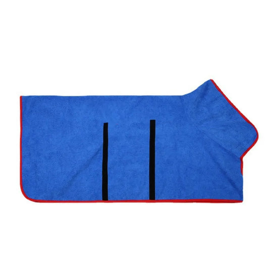 Quick-Dry Dog Bathrobe — Super-Absorbent Microfiber Towel Robe