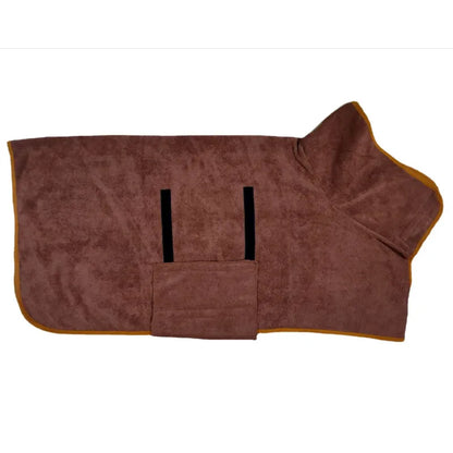 Quick-Dry Dog Bathrobe — Super-Absorbent Microfiber Towel Robe